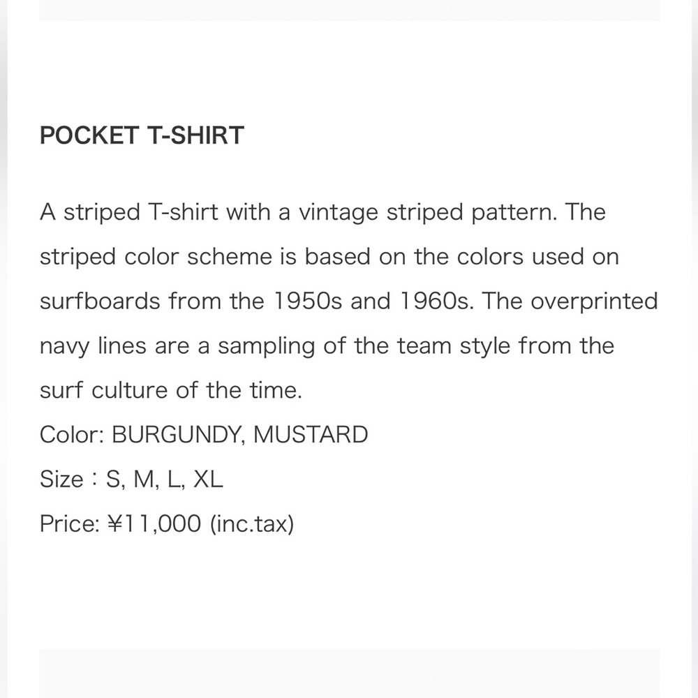 BEAMS Plus for J.Crew "Old Boy Surf Club" Crewneck Striped Short Sleeve Tee - Picture 9 of 9